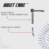 Bullet Cable 15′ Classic White Coil Cable