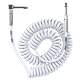Bullet Cable 15′ Classic White Coil Cable