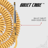 Bullet Cable 30′ Silent Gold Coil Cable