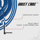 Bullet Cable 10/20 Blue Straight Coil Cable (30ft)