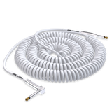 Bullet Cable 30′ Classic White Coil Cable