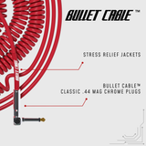 Bullet Cable 10/20 Red Straight Coil Cable (30ft)
