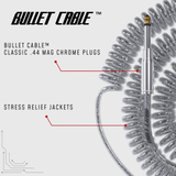 Bullet Cable 30′ Classic Clear Coil Cable