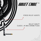 Bullet Cable 10/20 Black Straight Coil Cable (30ft)