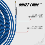 Bullet Cable 10/20 Blue Straight Coil Cable (30ft)