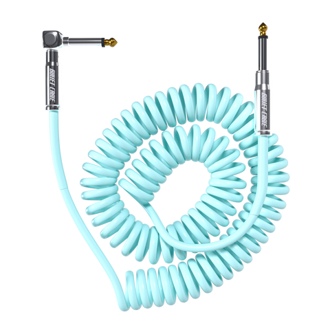 Bullet Cable 15′ Classic Seafoam Coil Cable