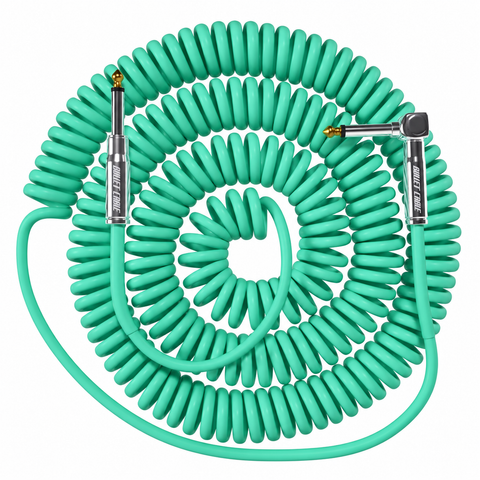 Bullet Cable 30′ Classic Seafoam Coil Cable