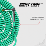 Bullet Cable 30′ Classic Seafoam Coil Cable