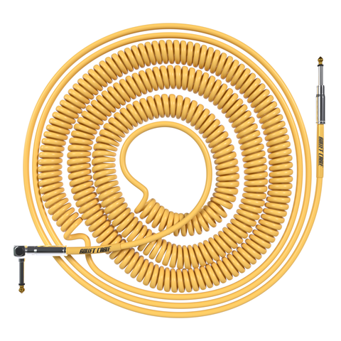 Bullet Cable 10/20 Gold Straight Coil Cable (30ft)