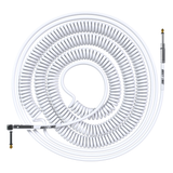 Bullet Cable 10/20 White Straight Coil Cable (30ft)