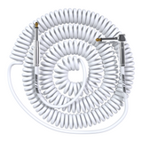 Bullet Cable 30′ Classic White Coil Cable