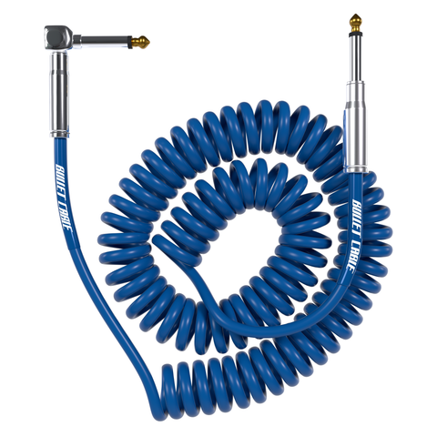 Bullet Cable 15′ Classic Blue Coil Cable