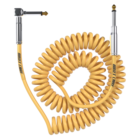 Bullet Cable 15′ Classic Gold Coil Cable