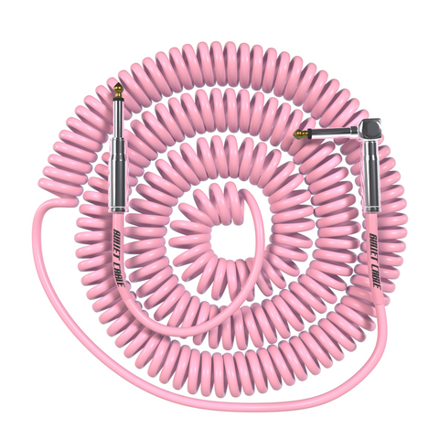 Bullet Cable Limited Edition 30′ Classic Pink Coil Cable