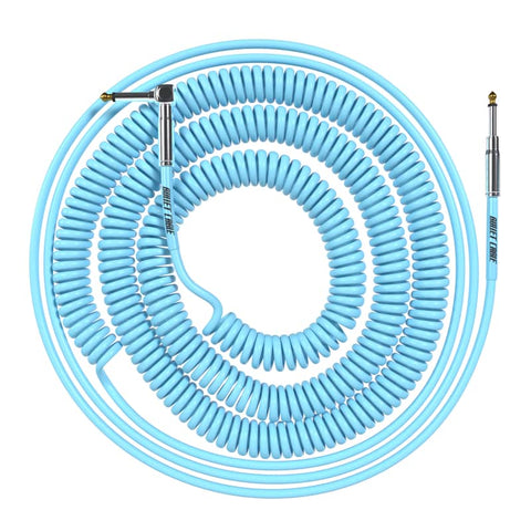 Bullet Cable 10/20 Robin Blue Straight Coil Cable (30ft)