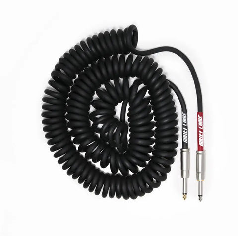 BULLET CABLE 30′ COIL SILENT BLACK CABLE - Bullet Cable
