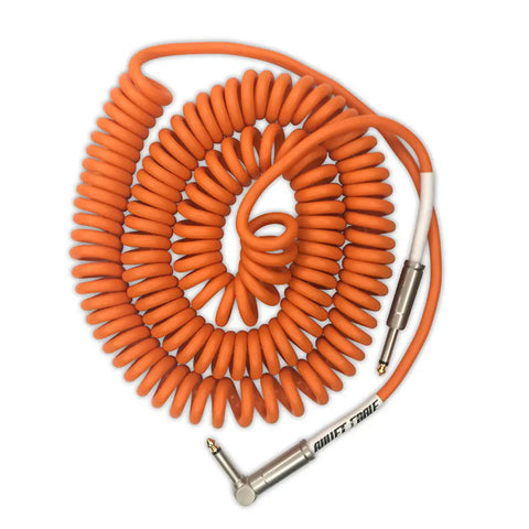 BULLET CABLE 30′ ORANGE COIL CABLE - Bullet Cable