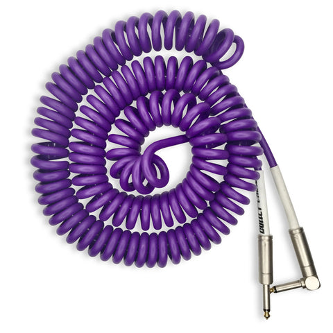 BULLET CABLE 30′ PURPLE COIL CABLE - Bullet Cable