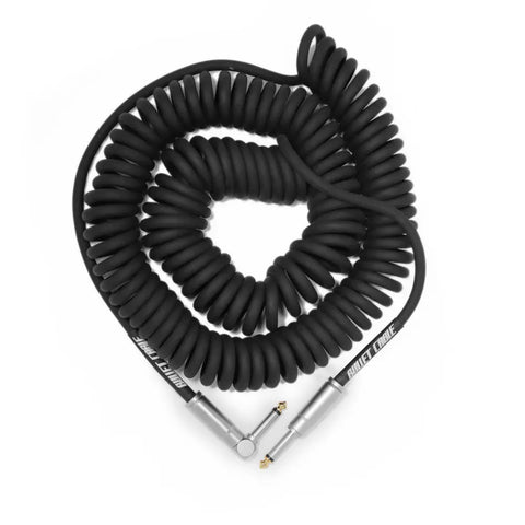 BULLET CABLE 30′ BLACK COIL CABLE - Bullet Cable