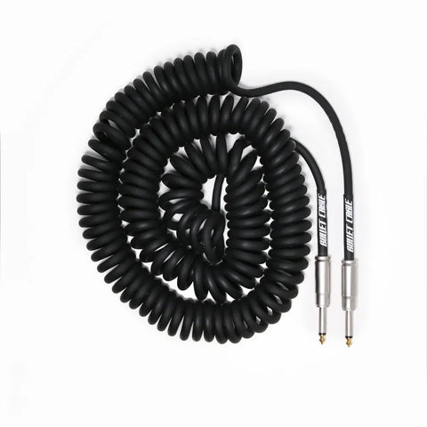 BULLET CABLE 30′ COIL STRAIGHT BLACK CABLE - Bullet Cable
