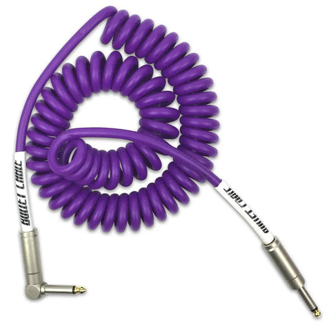 BULLET CABLE 15′ PURPLE COIL CABLE - Bullet Cable