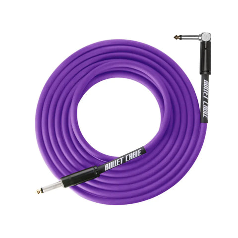 BULLET CABLE 20′ PURPLE THUNDER GUITAR CABLE - Bullet Cable