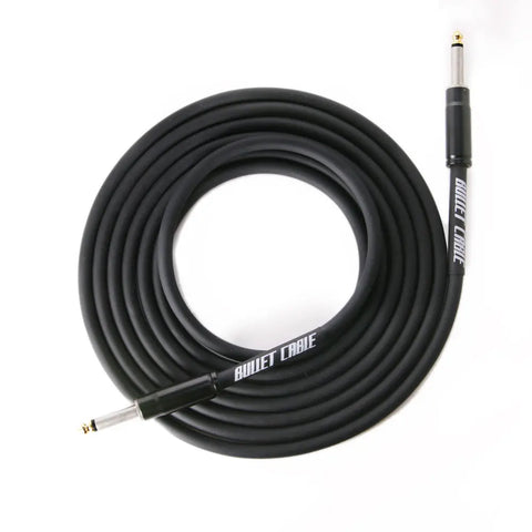 BULLET CABLE 10′ STRAIGHT BLACK THUNDER GUITAR CABLE - Bullet Cable