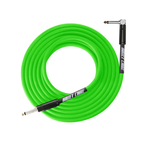 BULLET CABLE 10′ GREEN THUNDER GUITAR CABLE - Bullet Cable